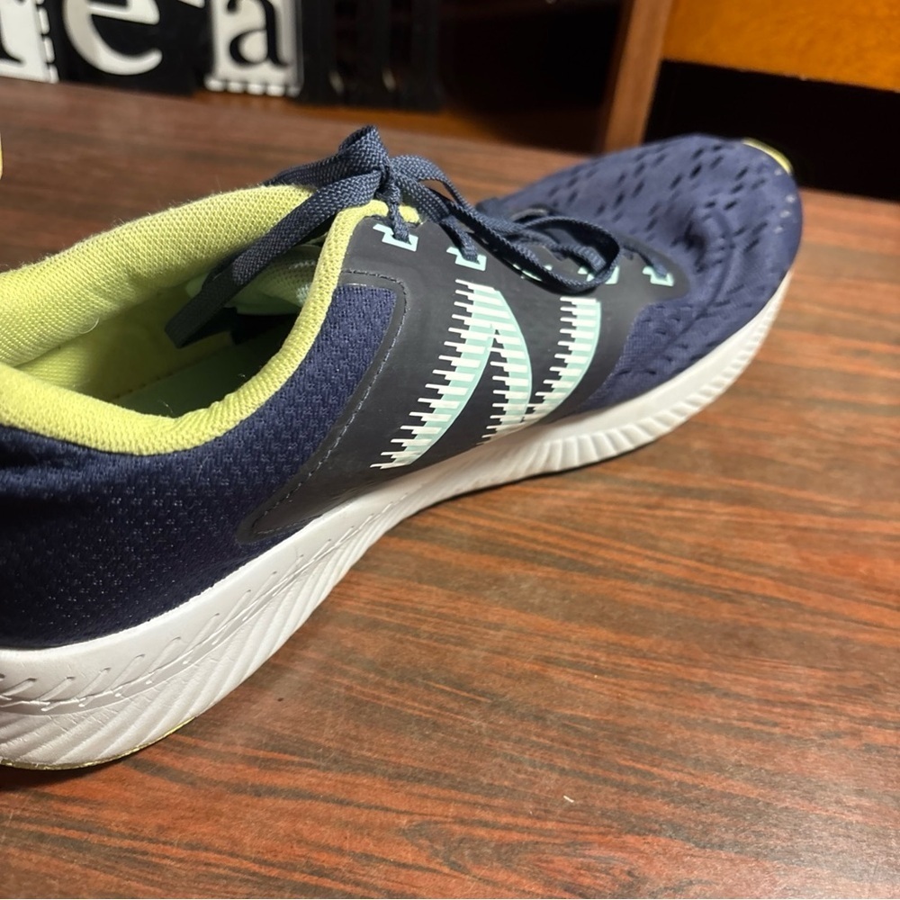 New Balance Men's Athletic Shoes in Navy and Lime - Picture 8 of 11